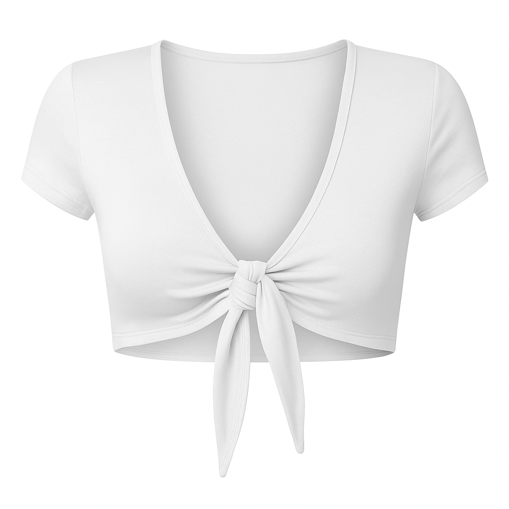 Cross Wrap Tie Up Crop Tops