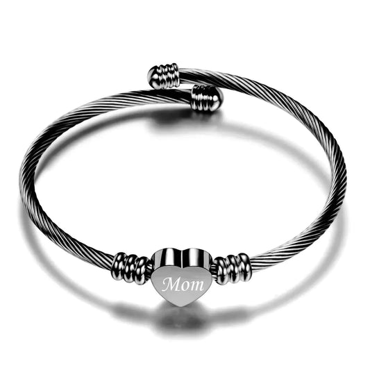 Mom’s Stainless Steel Bracelet